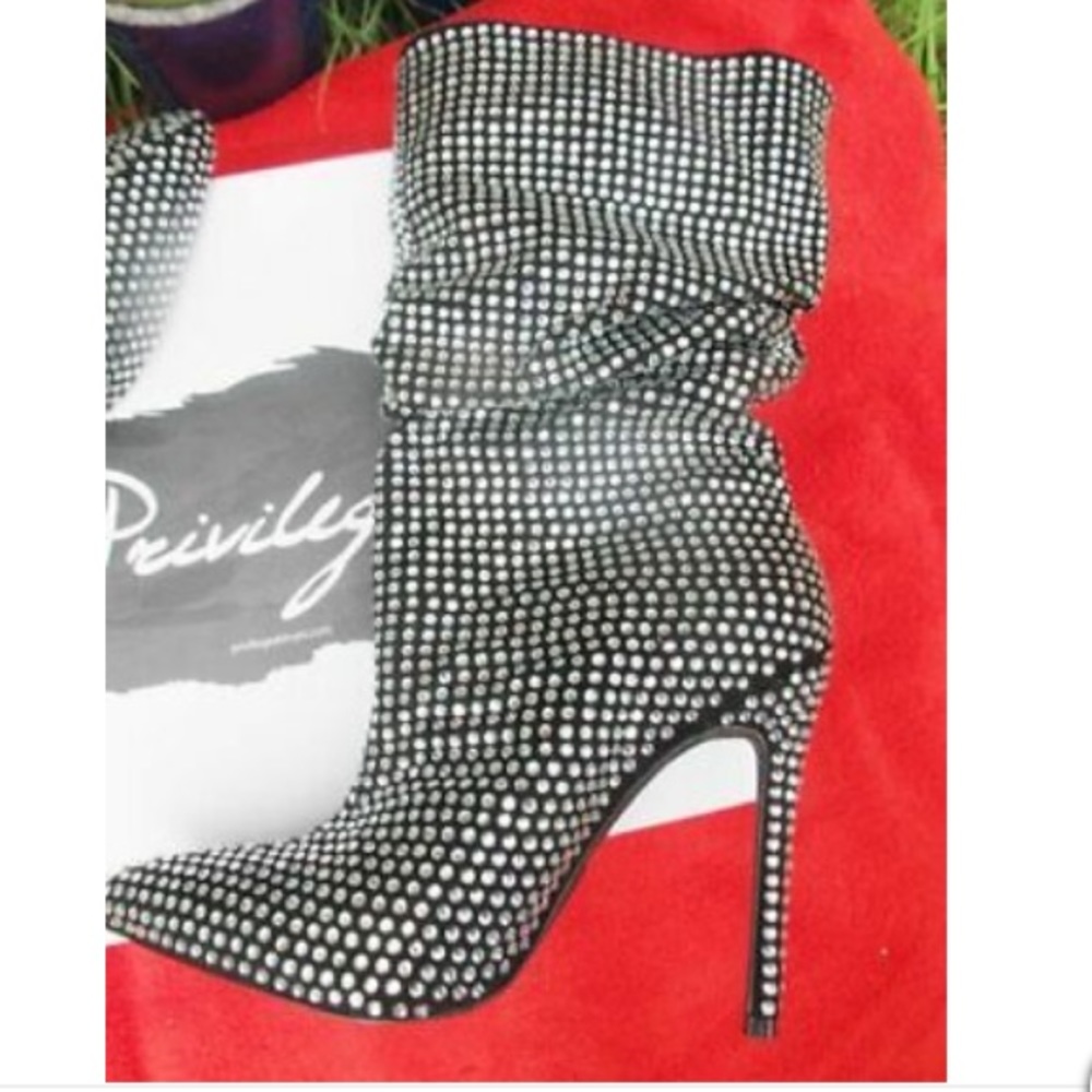 ALLEESHA rhinestone boots by Privileged